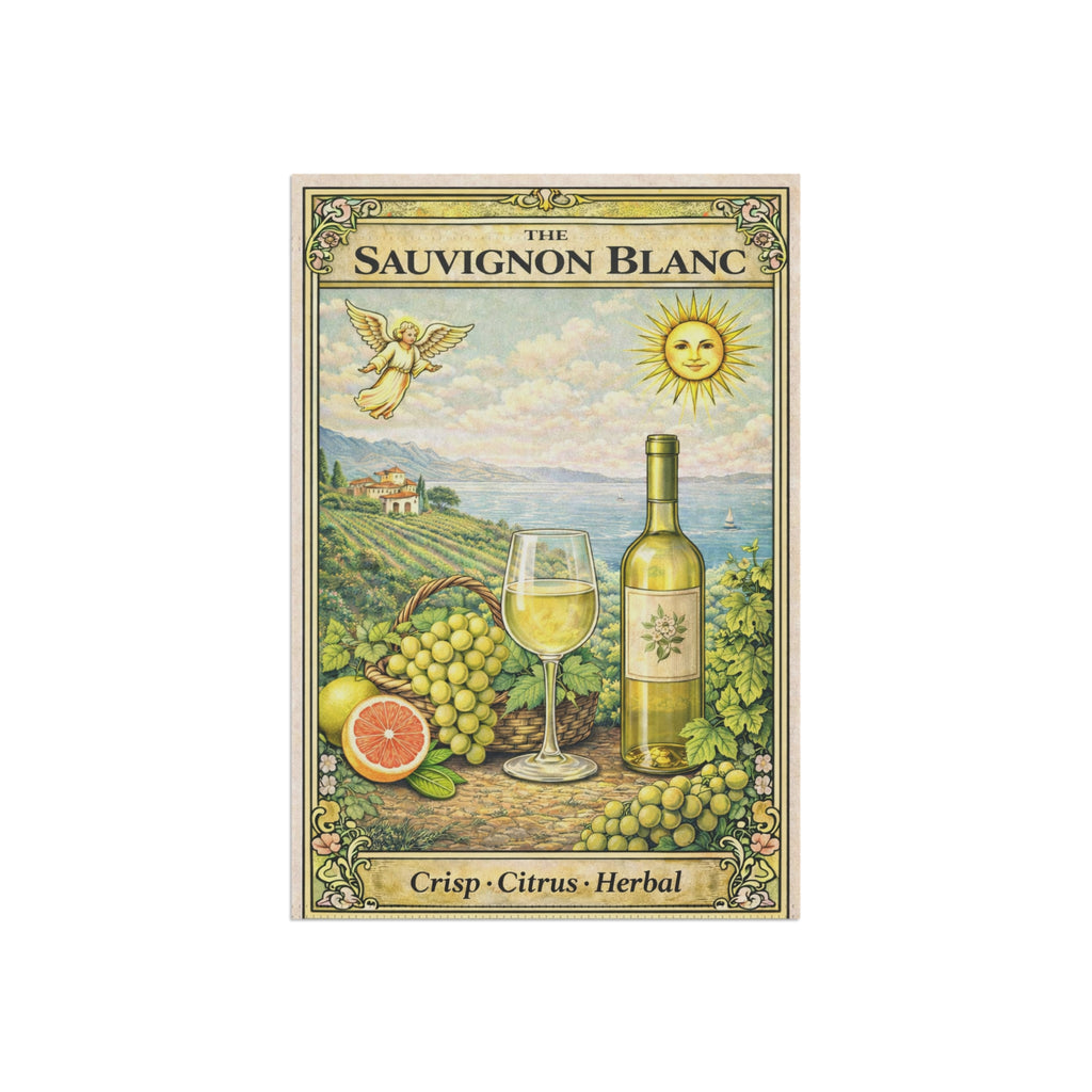 Sauvignon Blanc Wine Garden Banner | Citrus Vineyard House Flag
