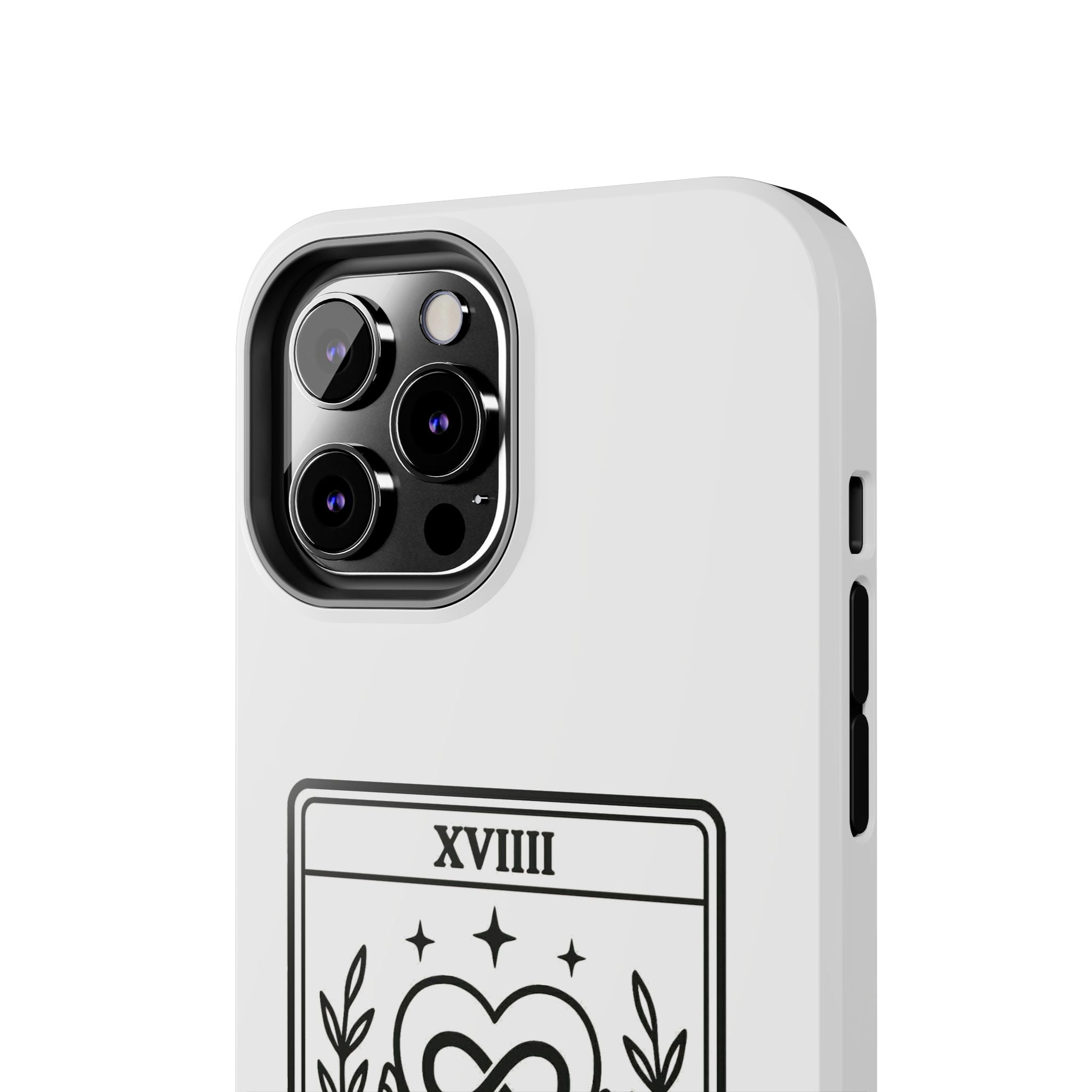 The Advocate tarot card Phone Case | infinity heart hands design