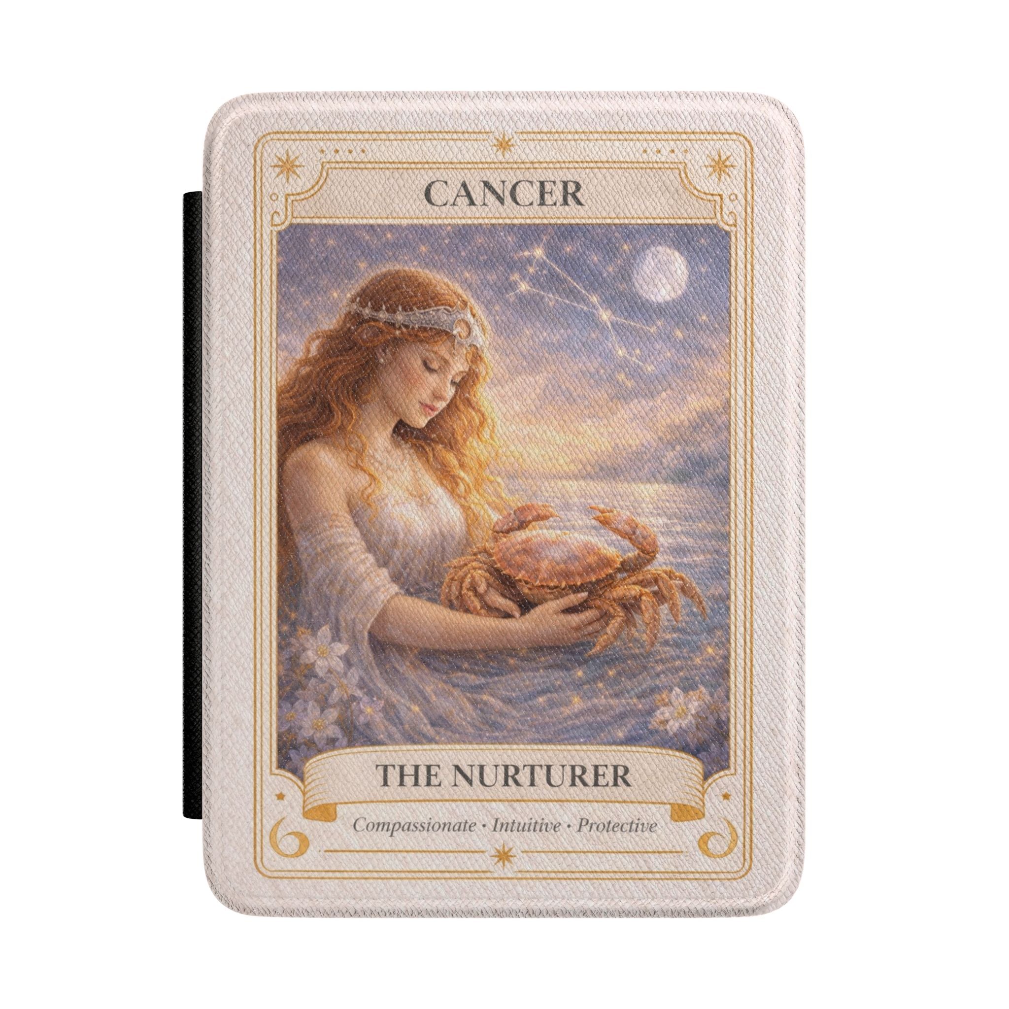 Cancer Zodiac The Nurturer Kindle Case | Astrology Tarot Card Design