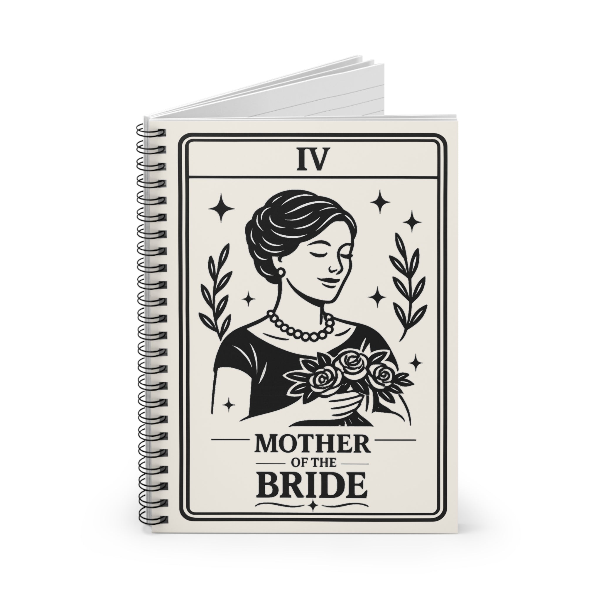 Mother of the Bride Spiral Notebook | Tarot Card Style Ruled Journal