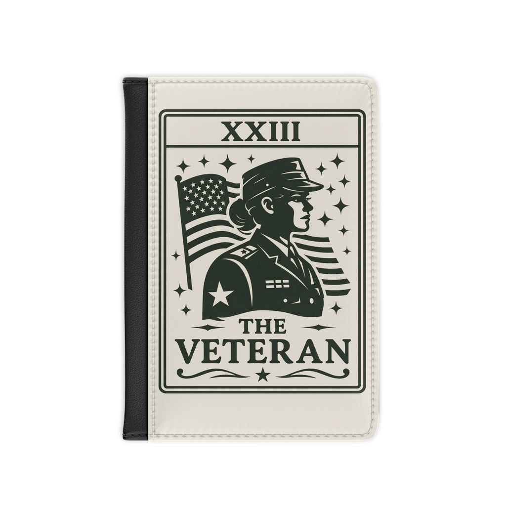 The Veteran illustration Passport Cover | Patriotic American flag design