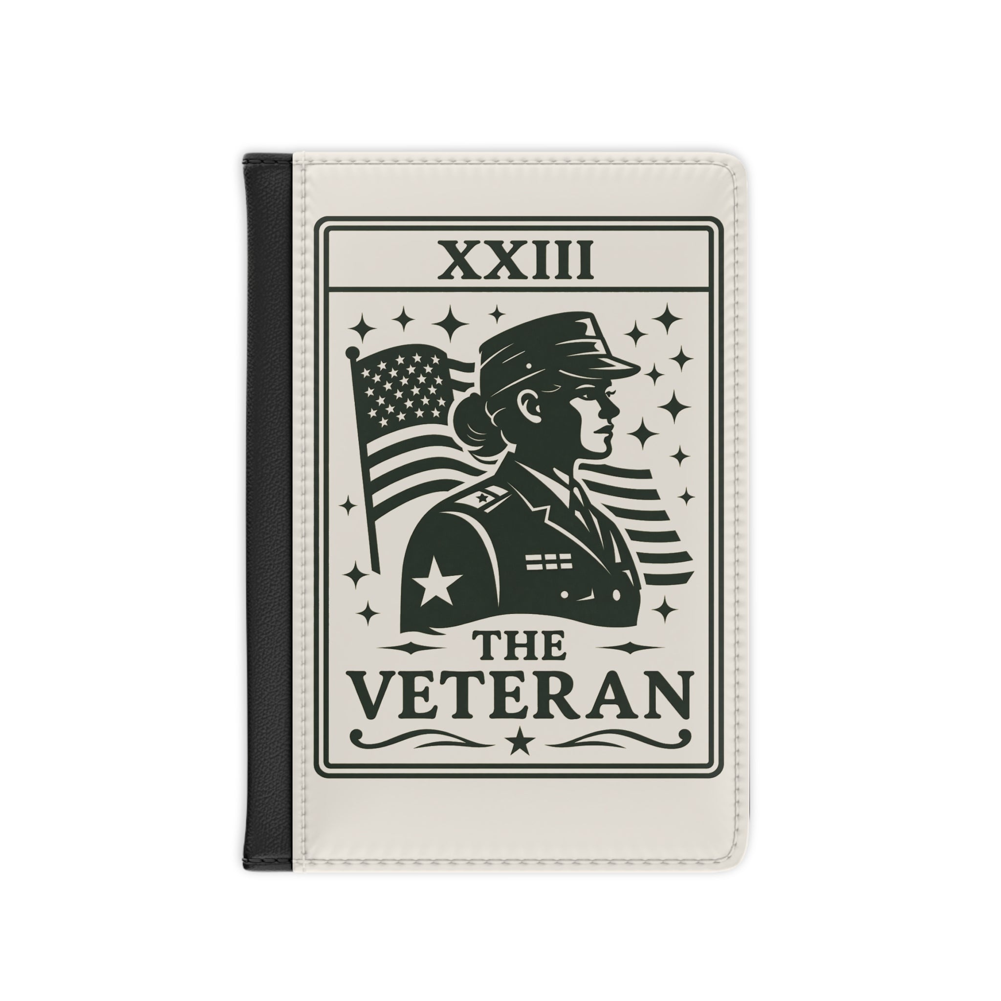 The Veteran illustration Passport Cover | Patriotic American flag design