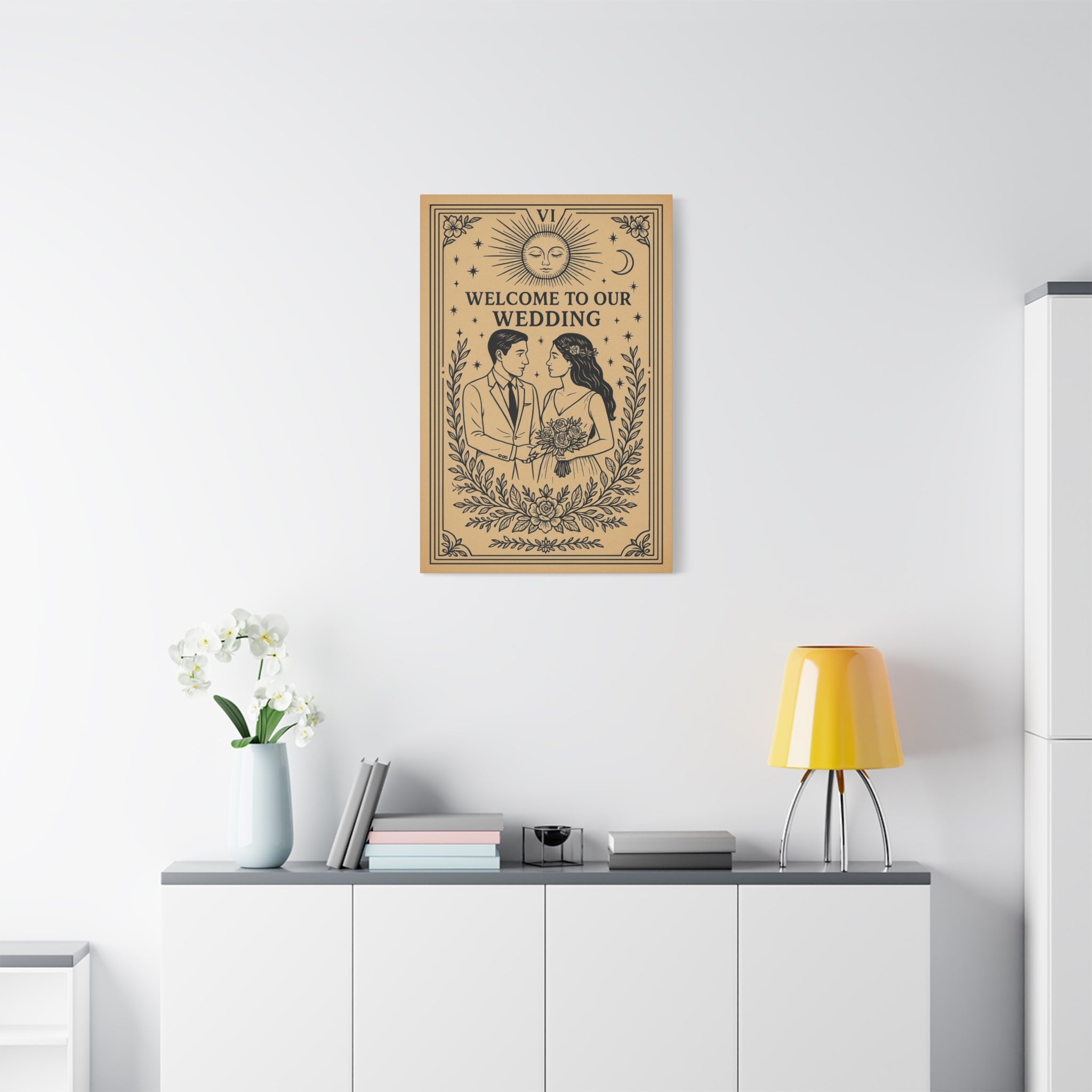 Welcome to Our Wedding Canvas Sign