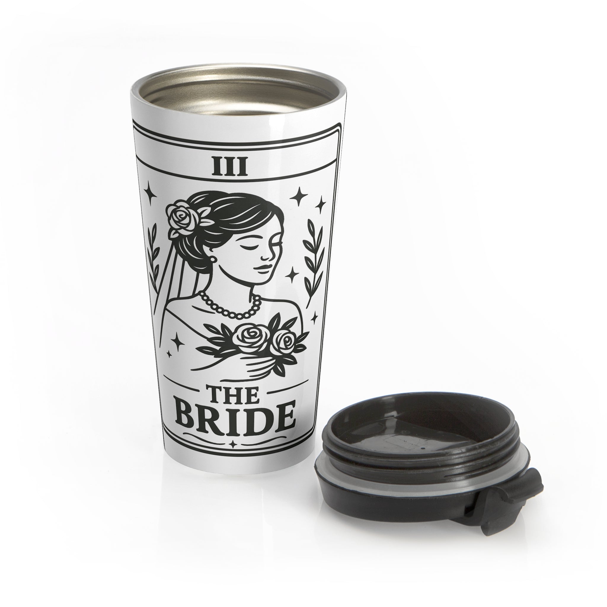 Bride Tarot Illustration Travel Mug | Stainless Steel Bridal Mug