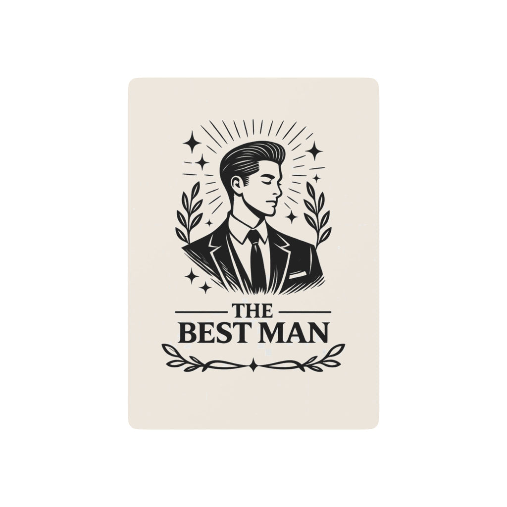 The Best Man Poker Playing Cards | Groomsmen Deck, Vintage Groom Design