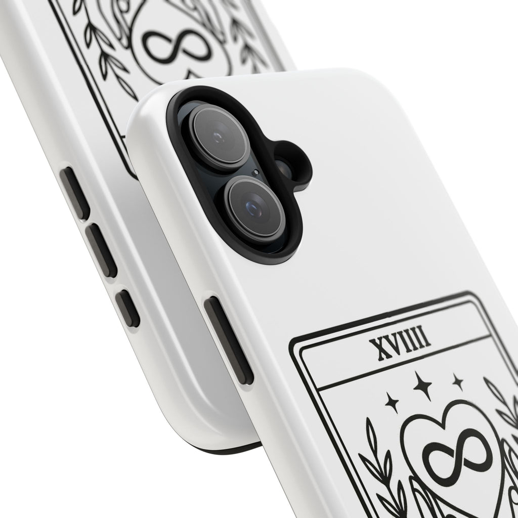The Advocate tarot card Phone Case | infinity heart hands design