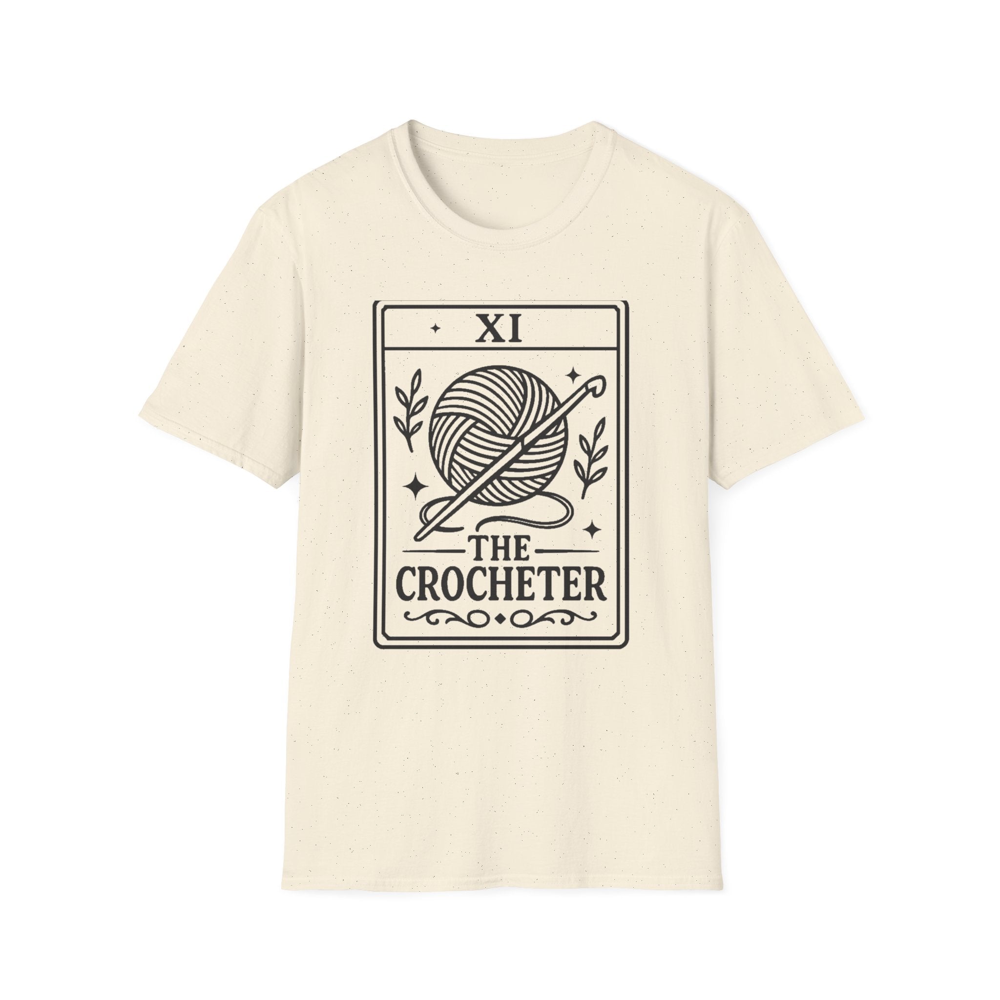 The Crocheter T-Shirt | Yarn Ball & Hook Illustration, Crochet Lover Tee
