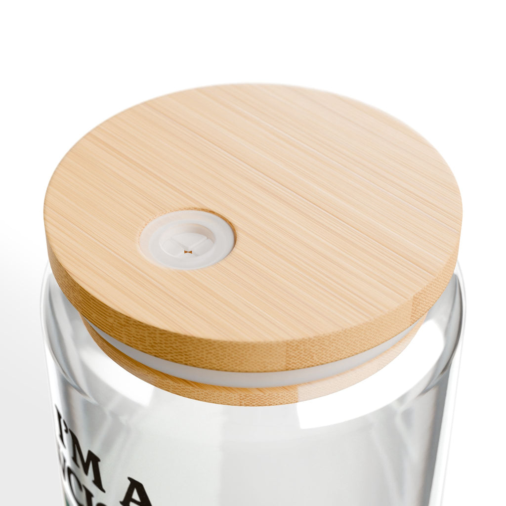 I'm a Sewciopath Sipper Glass | 16oz Quilting Tea Straw Tumbler