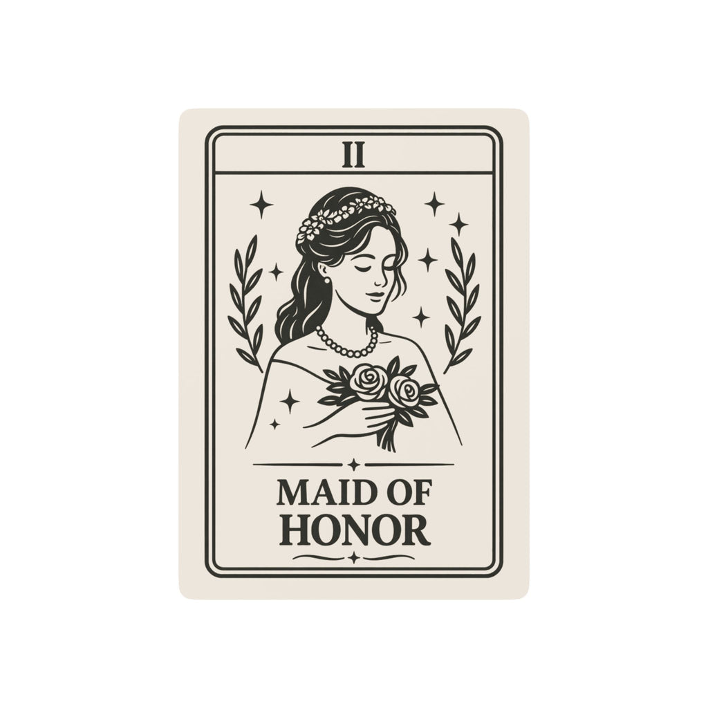 Maid of Honor Playing Cards, Poker Deck | Bridal Party Wedding Keepsake