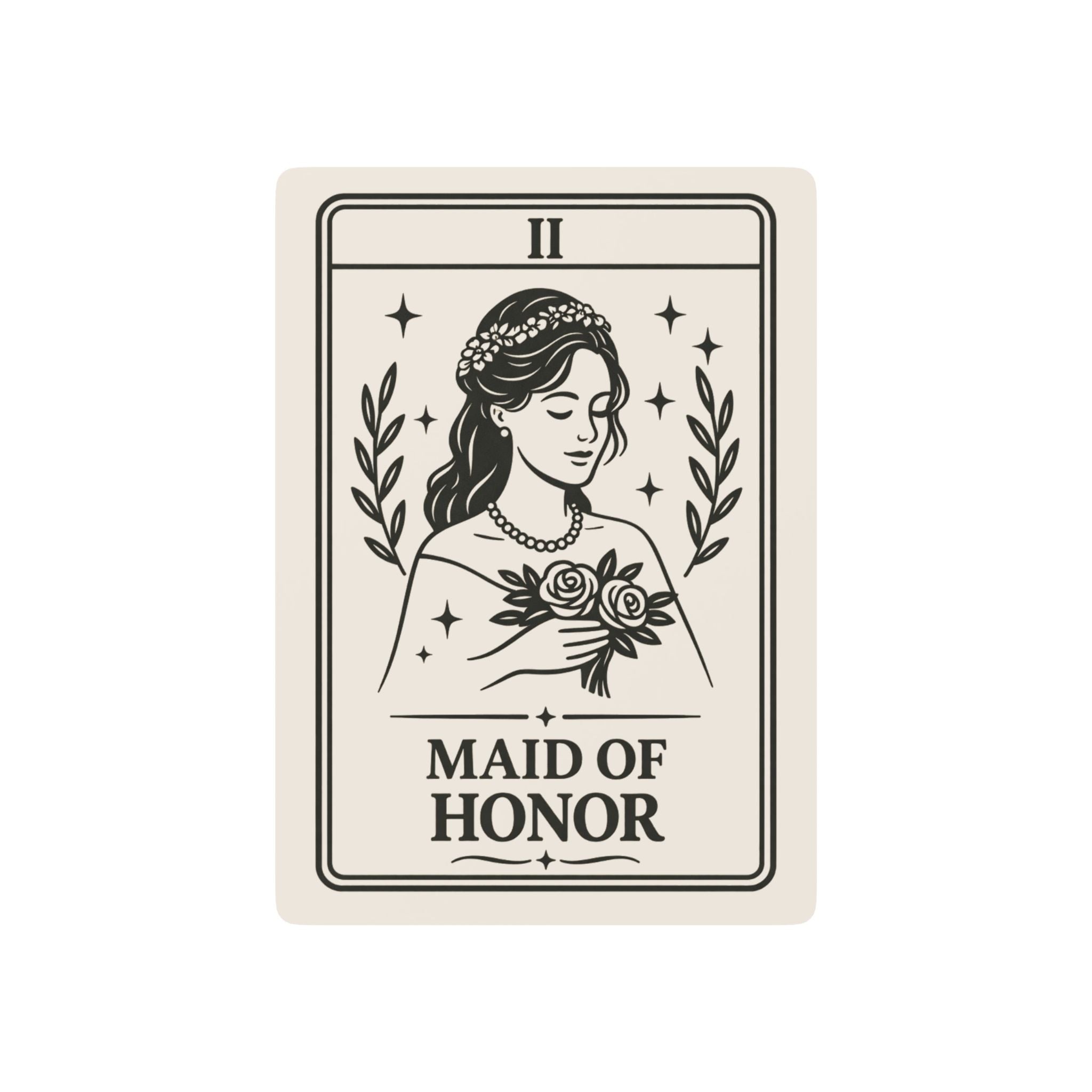 Maid of Honor Playing Cards, Poker Deck | Bridal Party Wedding Keepsake