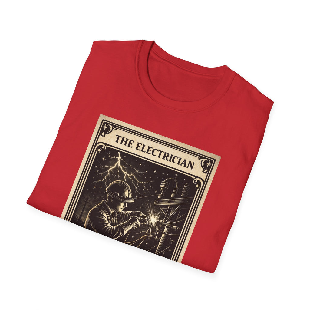 Electrician Shirt Tarot Card, Lineman Electrician Gift, Electrician Tee, Blue Collar Shirt, Electrician Gift Idea, Trade Worker Shirt