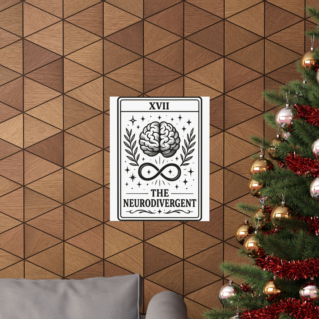 Neurodivergent Tarot Art Poster | Matte Vertical Poster
