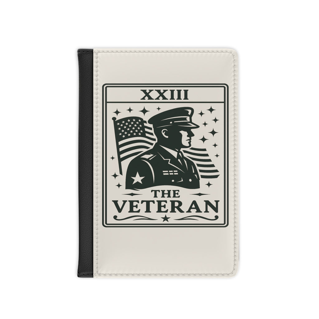 Veteran Soldier Illustration Passport Cover | American Flag, Military Emblem