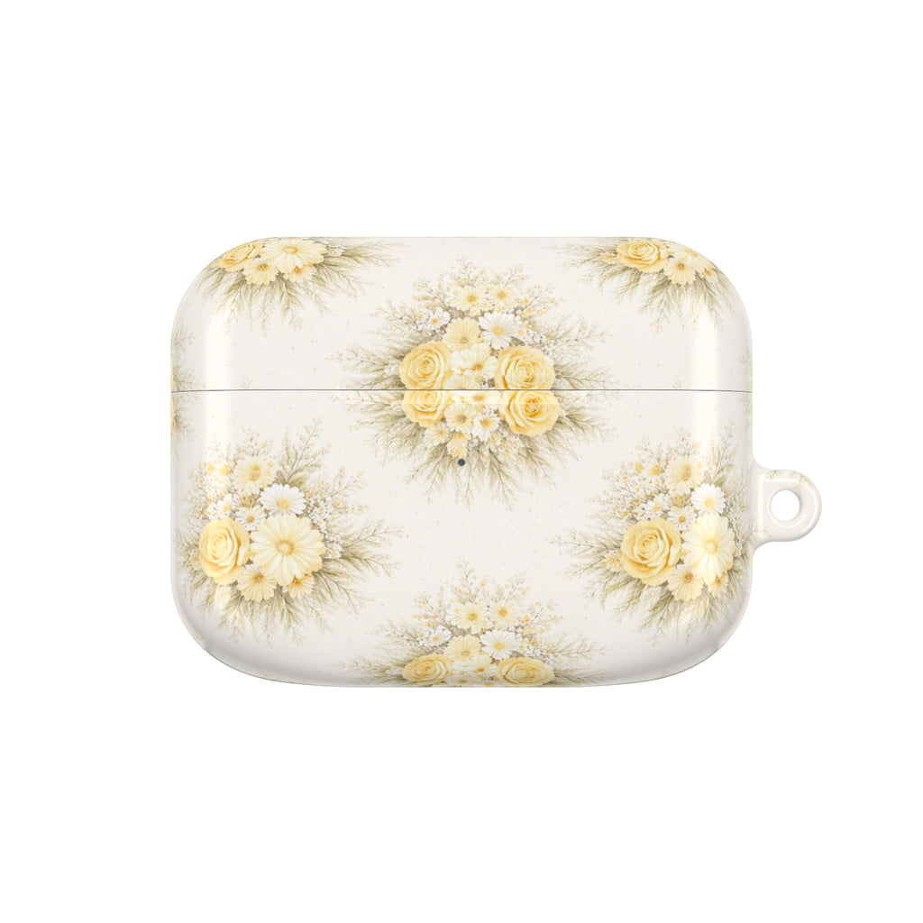 Yellow Rose Bouquet AirPod Case | Vintage Floral Pattern