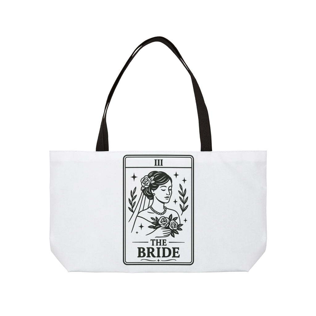 The Bride tarot illustration Weekender Tote Bag | bridal tarot artwork, bachelorette accessory