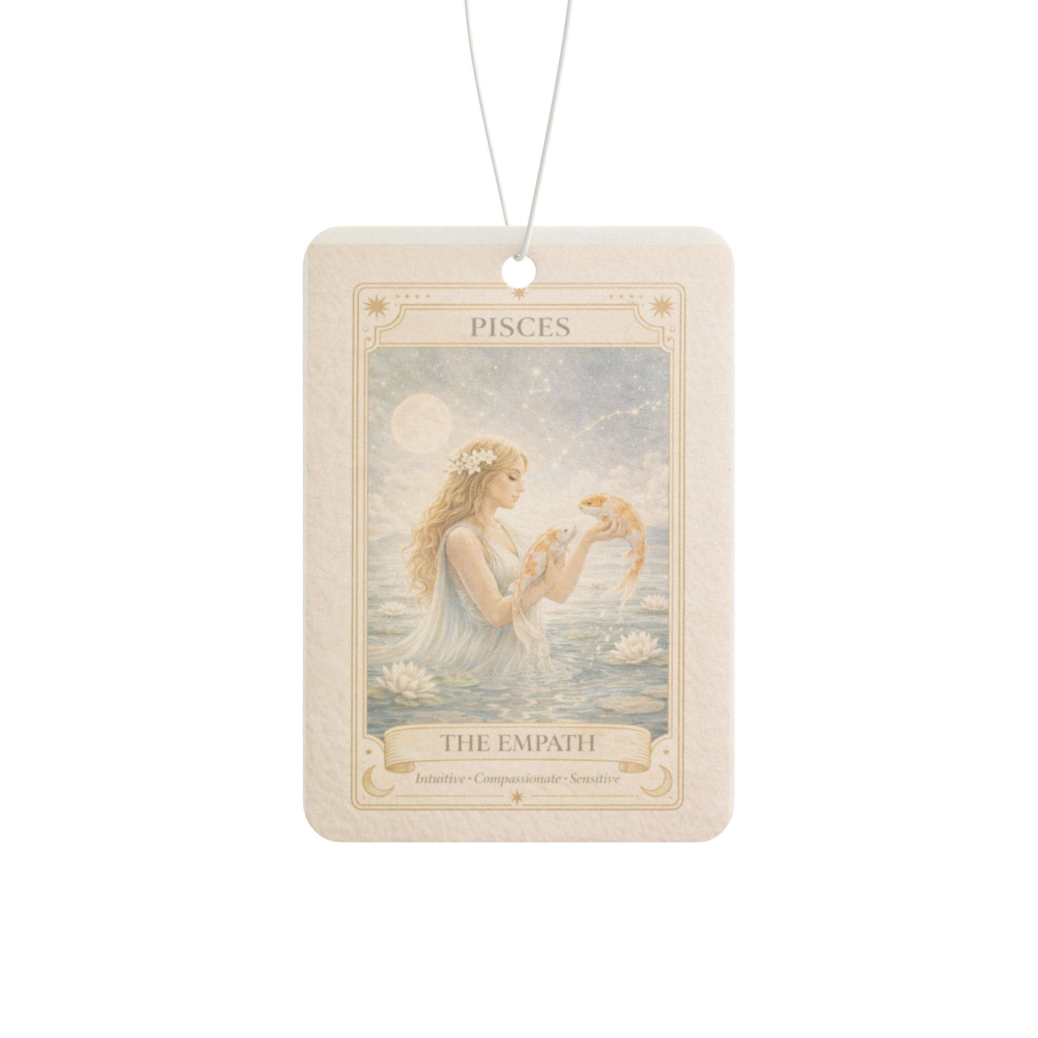 Pisces Tarot The Empress Car Air Freshener | Zodiac Astrology Decor