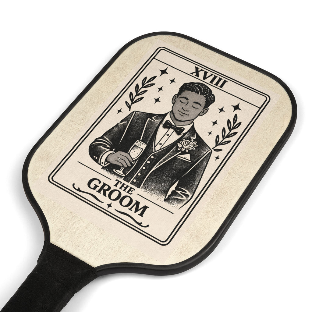Groom Tarot Card Pickleball Paddle