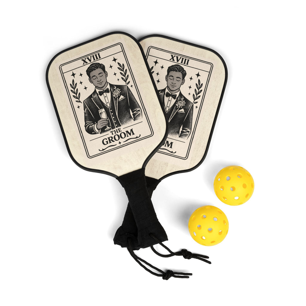 Groom Tarot Card Pickleball Paddle