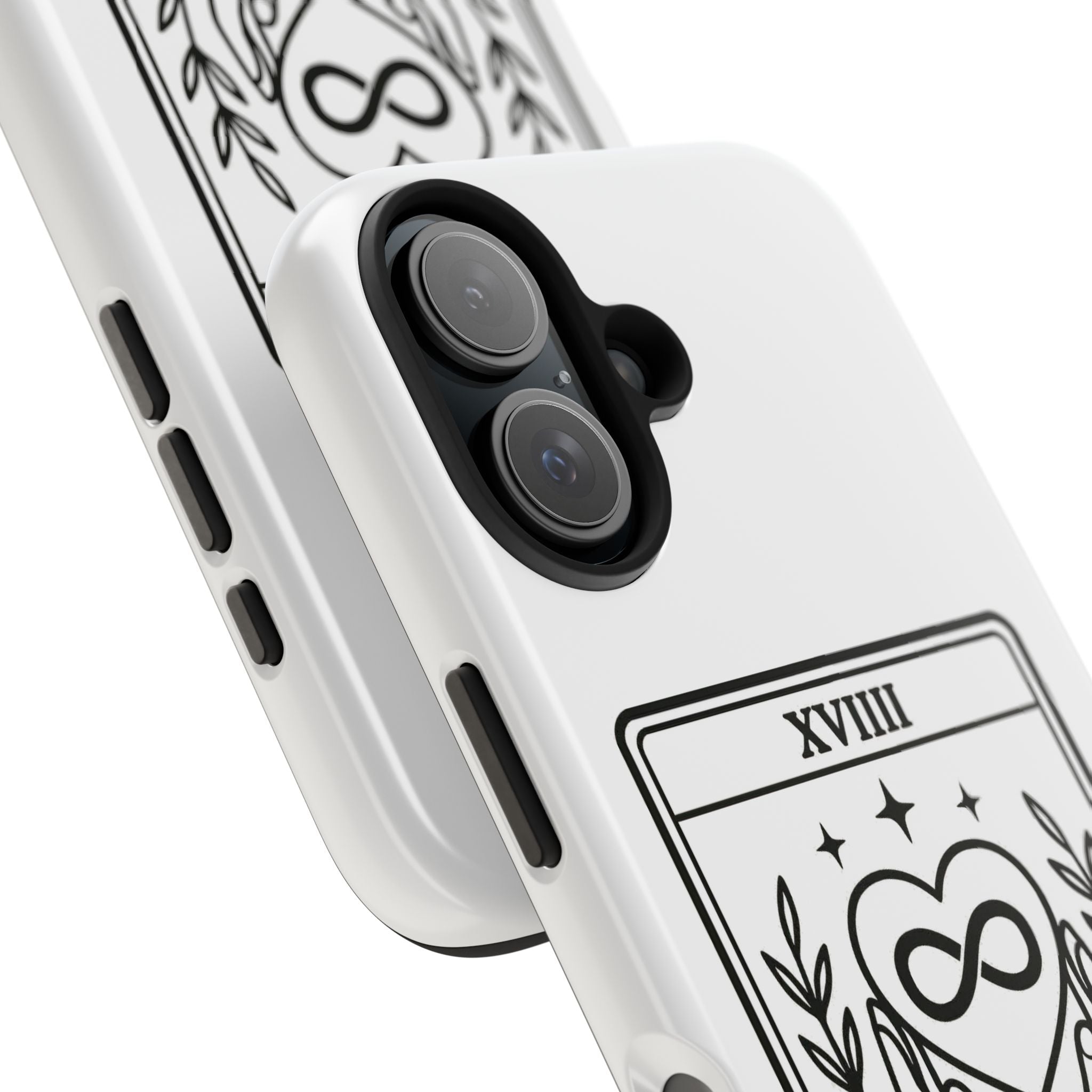 The Advocate tarot card Phone Case | infinity heart hands design