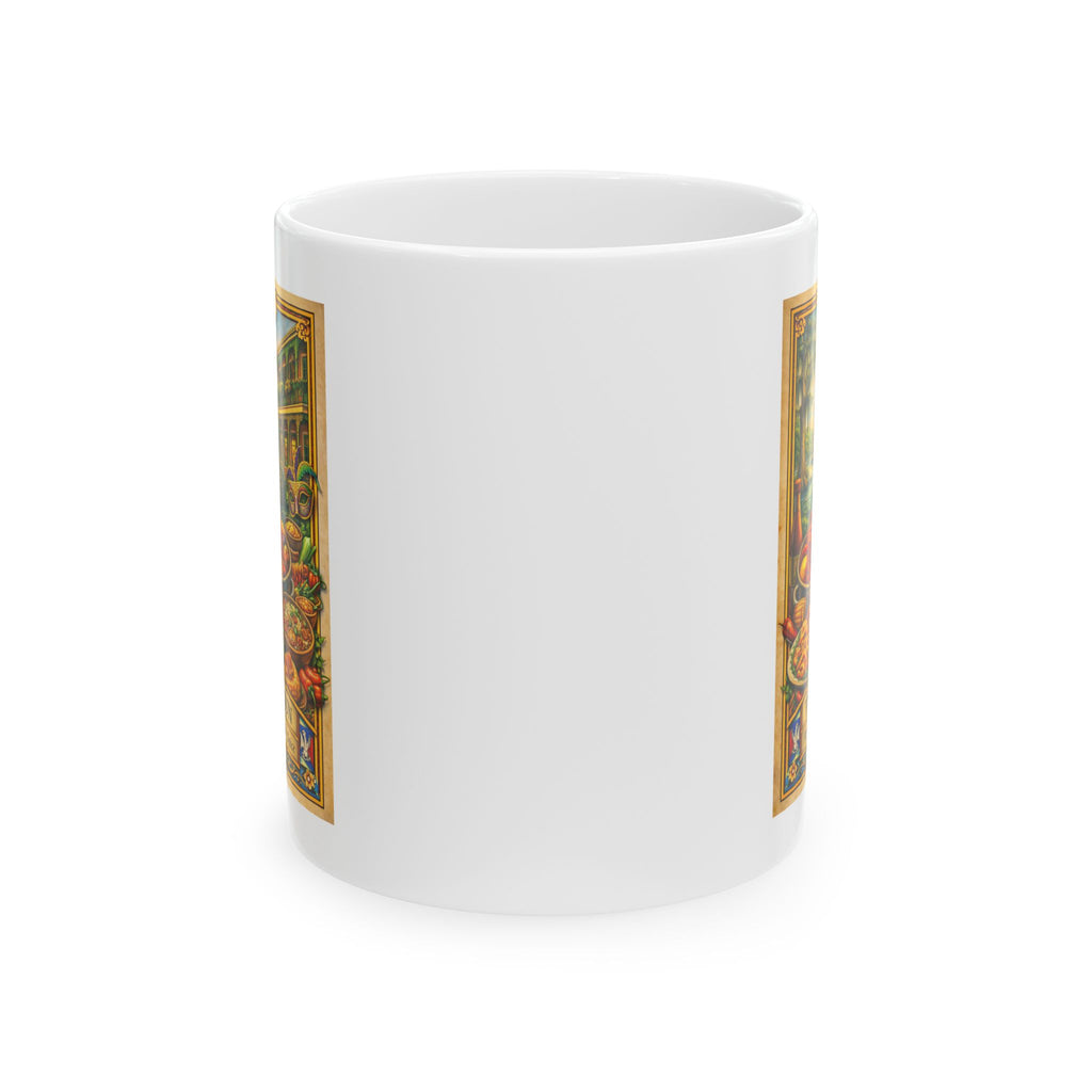 Vintage Cajun Life Mug | Lousianna | Kitchen Art Ceramic