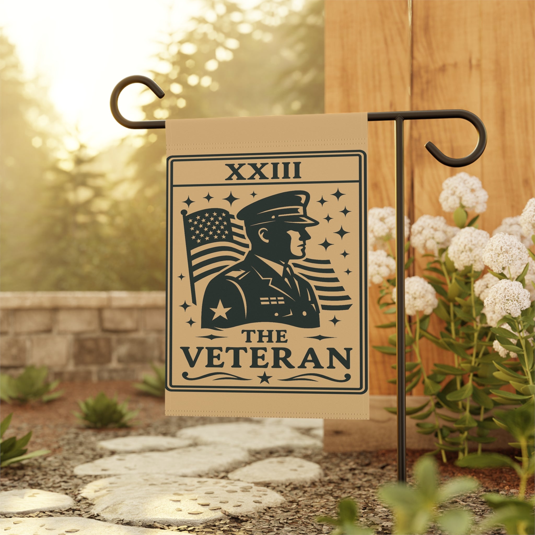 The Veteran Garden Flag | House Banner, Patriotic Military Design