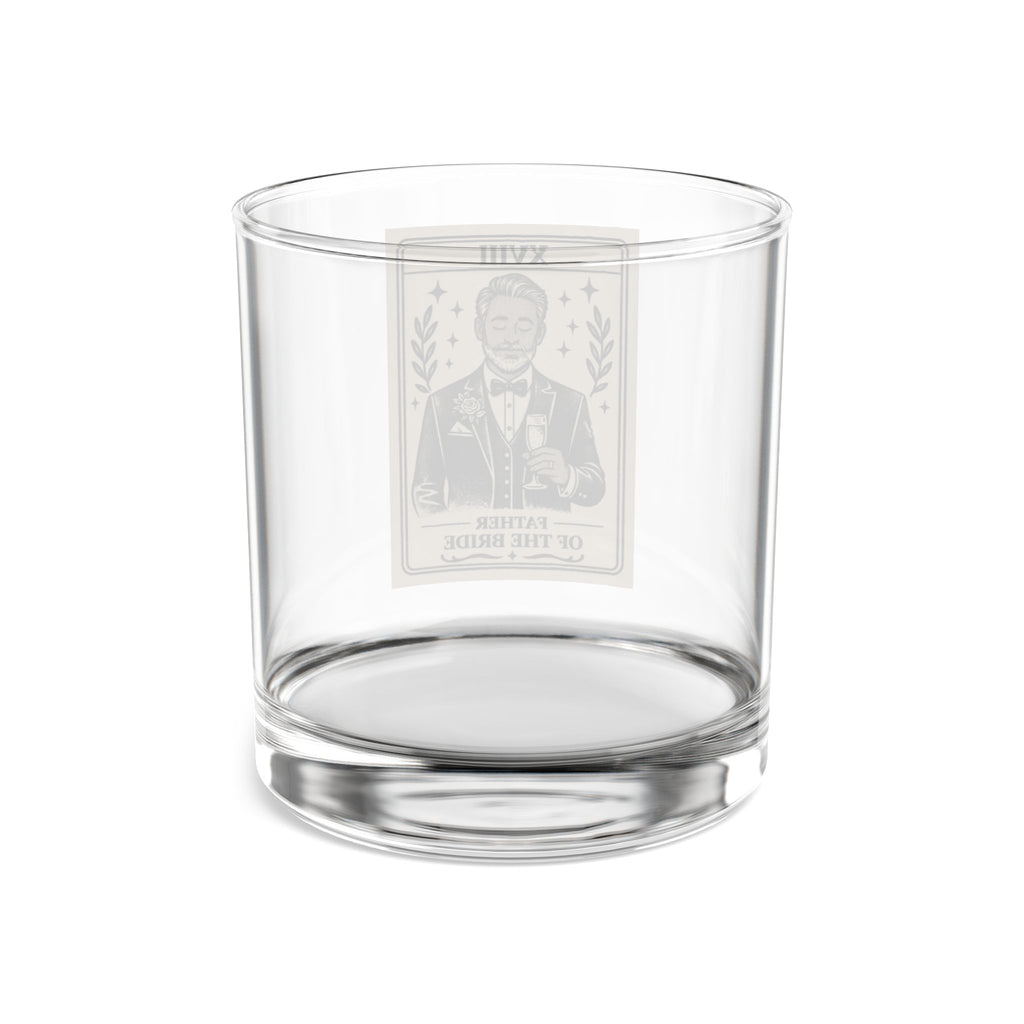 Father of the Bride Tarot Card Rocks Glass | 10oz Whiskey Tumbler