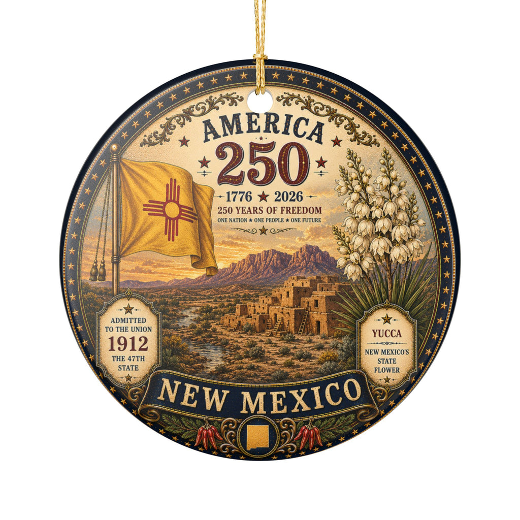 New Mexico America 250 Commemorative Ornament