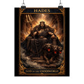 Hades Poster - Greek Mythology Wall Art - God of the Underworld Decor - Dark Aesthetic Poster - Mythology Art Print - Gothic Wall Art