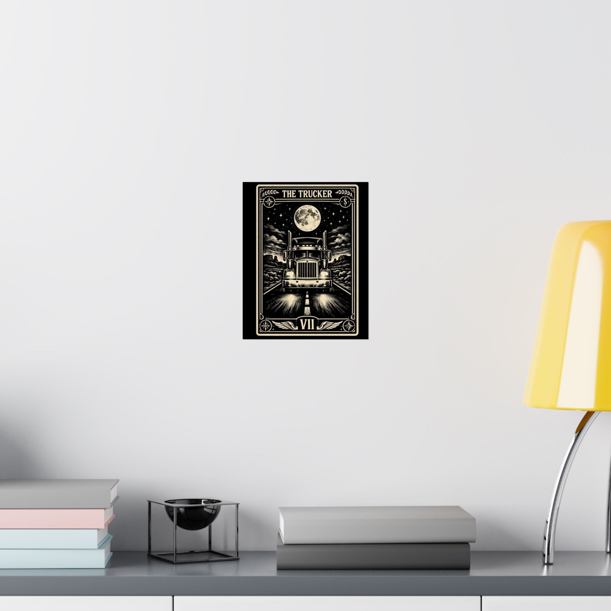 Truck Driver Poster | Truck Driver Wall Art | Trucker Gift | Blue Collar Decor | Garage Wall Art | Gift for Him