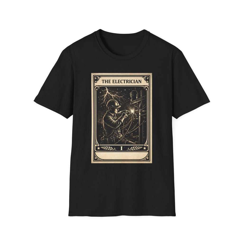 Electrician Shirt Tarot Card, Lineman Electrician Gift, Electrician Tee, Blue Collar Shirt, Electrician Gift Idea, Trade Worker Shirt