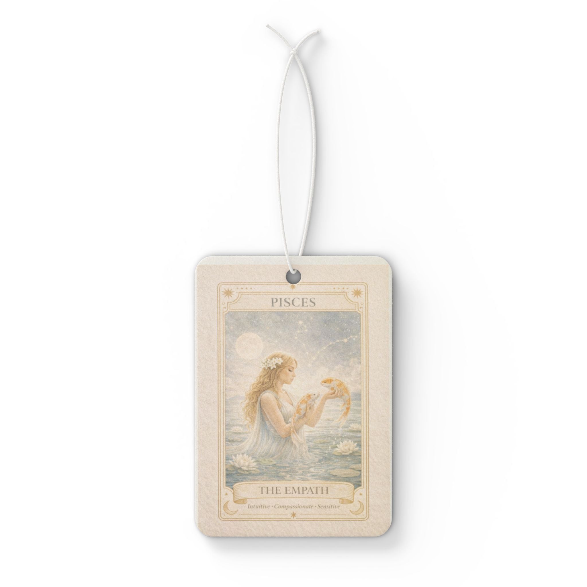 Pisces Tarot The Empress Car Air Freshener | Zodiac Astrology Decor