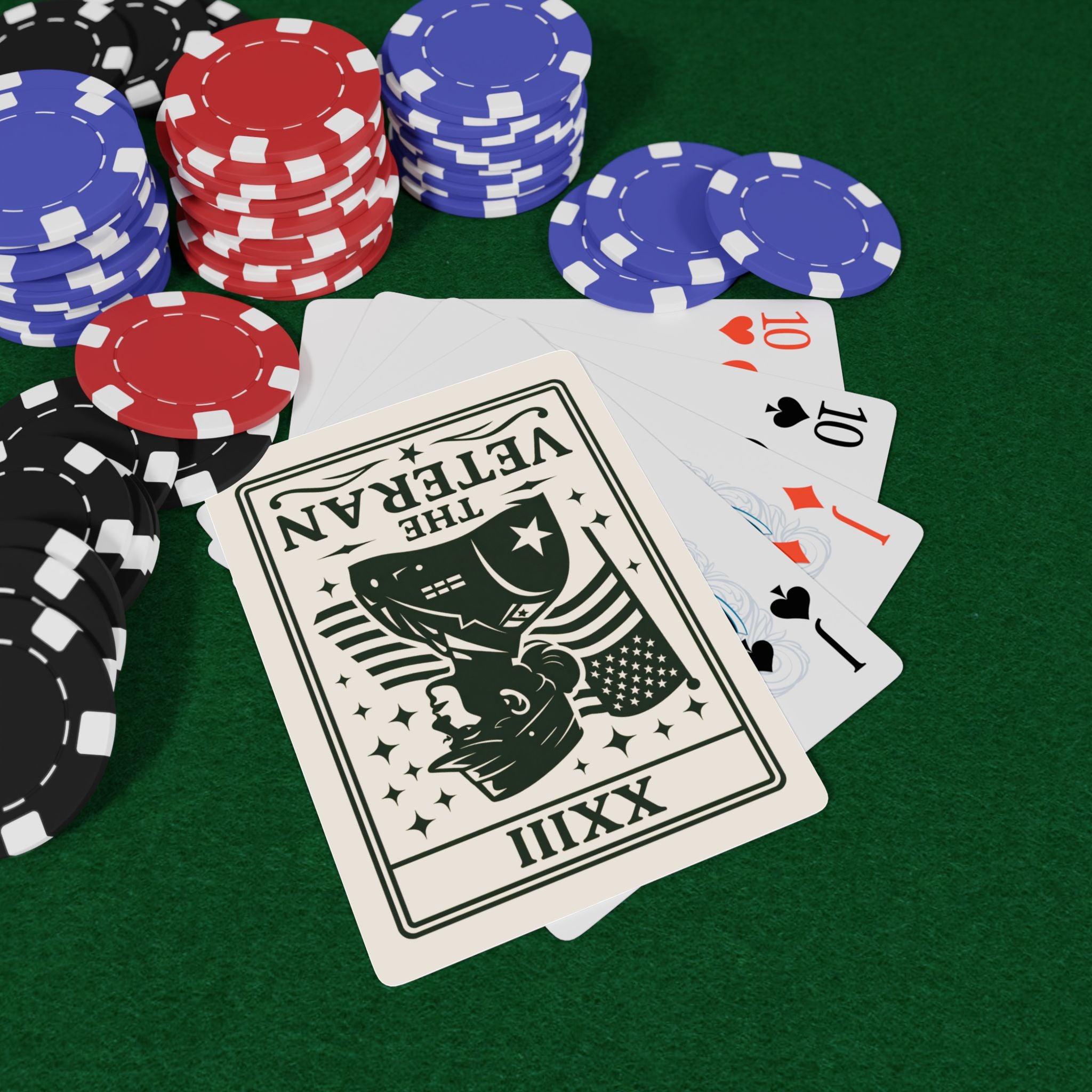 The Veteran playing cards, Poker Playing Cards | Military patriotic deck