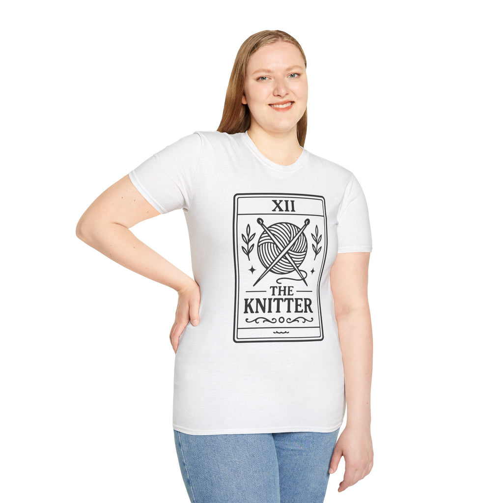 Knitter Shirt Tarot Card, Knitting Gift, Yarn Lover Shirt, Knitting Lover Tee, Knit Gift Idea, Craft Shirt, Knitter Aesthetic