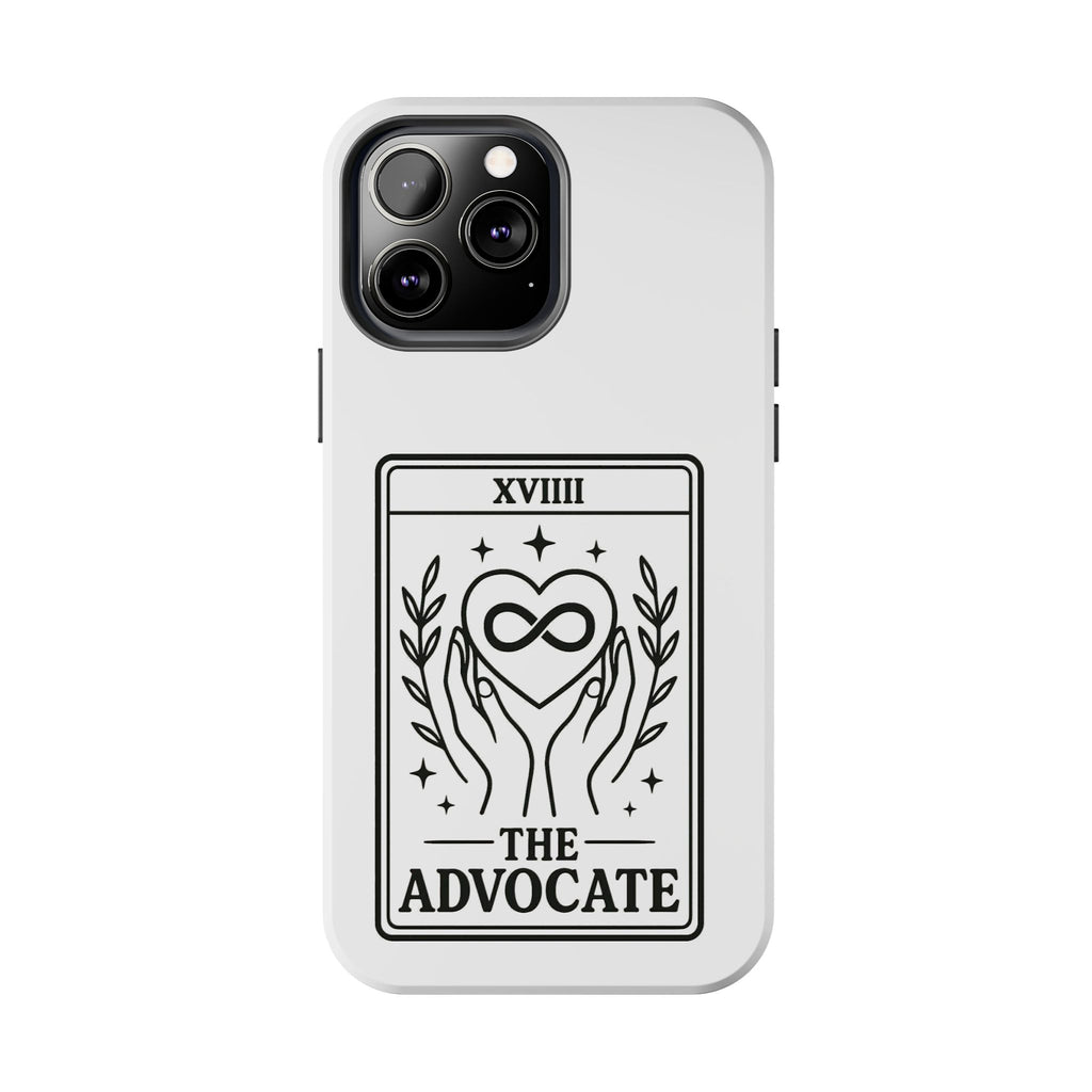 The Advocate tarot card Phone Case | infinity heart hands design