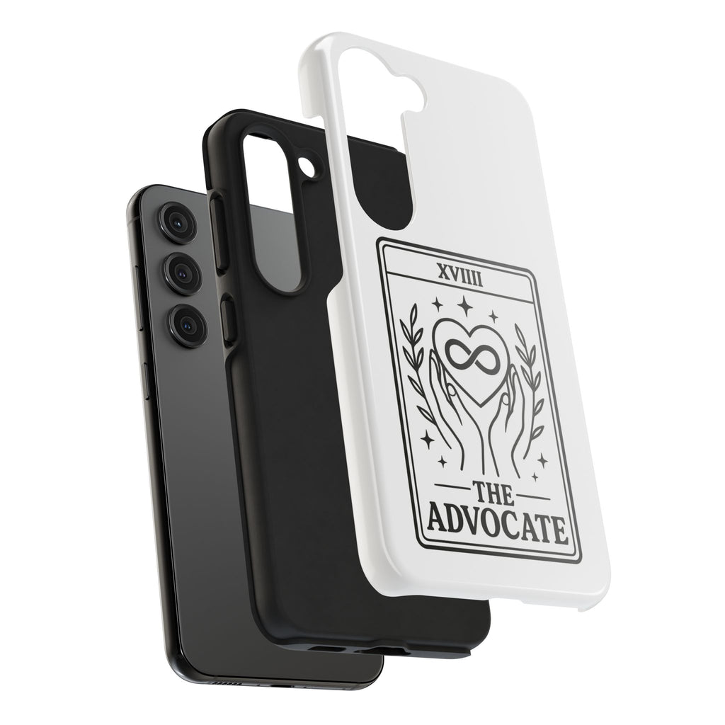 The Advocate tarot card Phone Case | infinity heart hands design