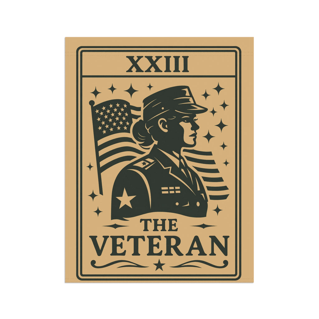 The Veteran garden flag Banner | Military Tribute, American Flag