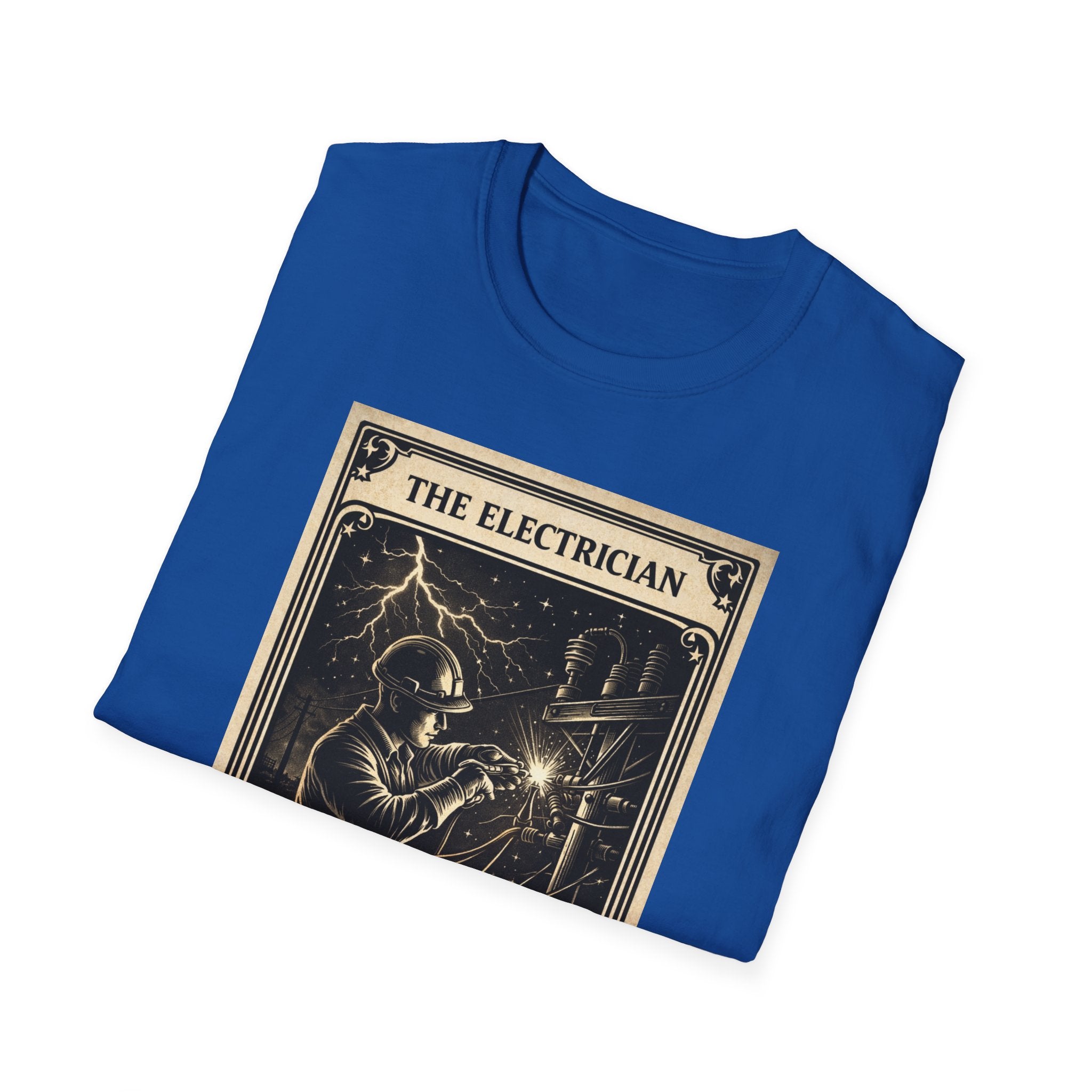 Electrician Shirt Tarot Card, Lineman Electrician Gift, Electrician Tee, Blue Collar Shirt, Electrician Gift Idea, Trade Worker Shirt