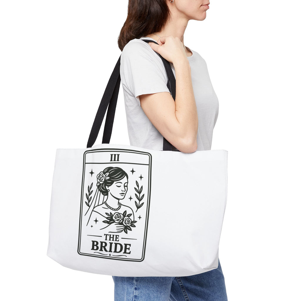 The Bride tarot illustration Weekender Tote Bag | bridal tarot artwork, bachelorette accessory