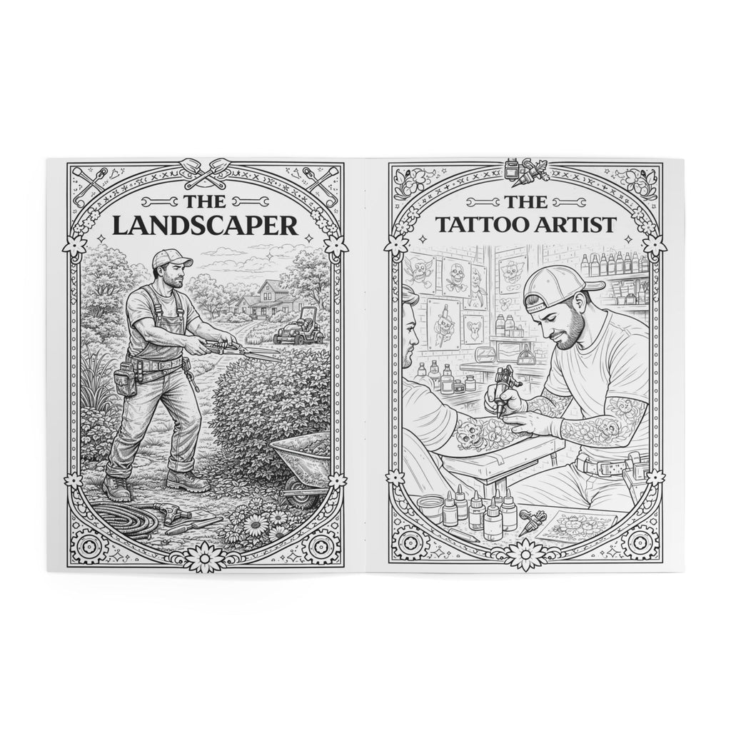 Blue Collar Coloring Book, Coloring Book | Skilled Trades Illustrations