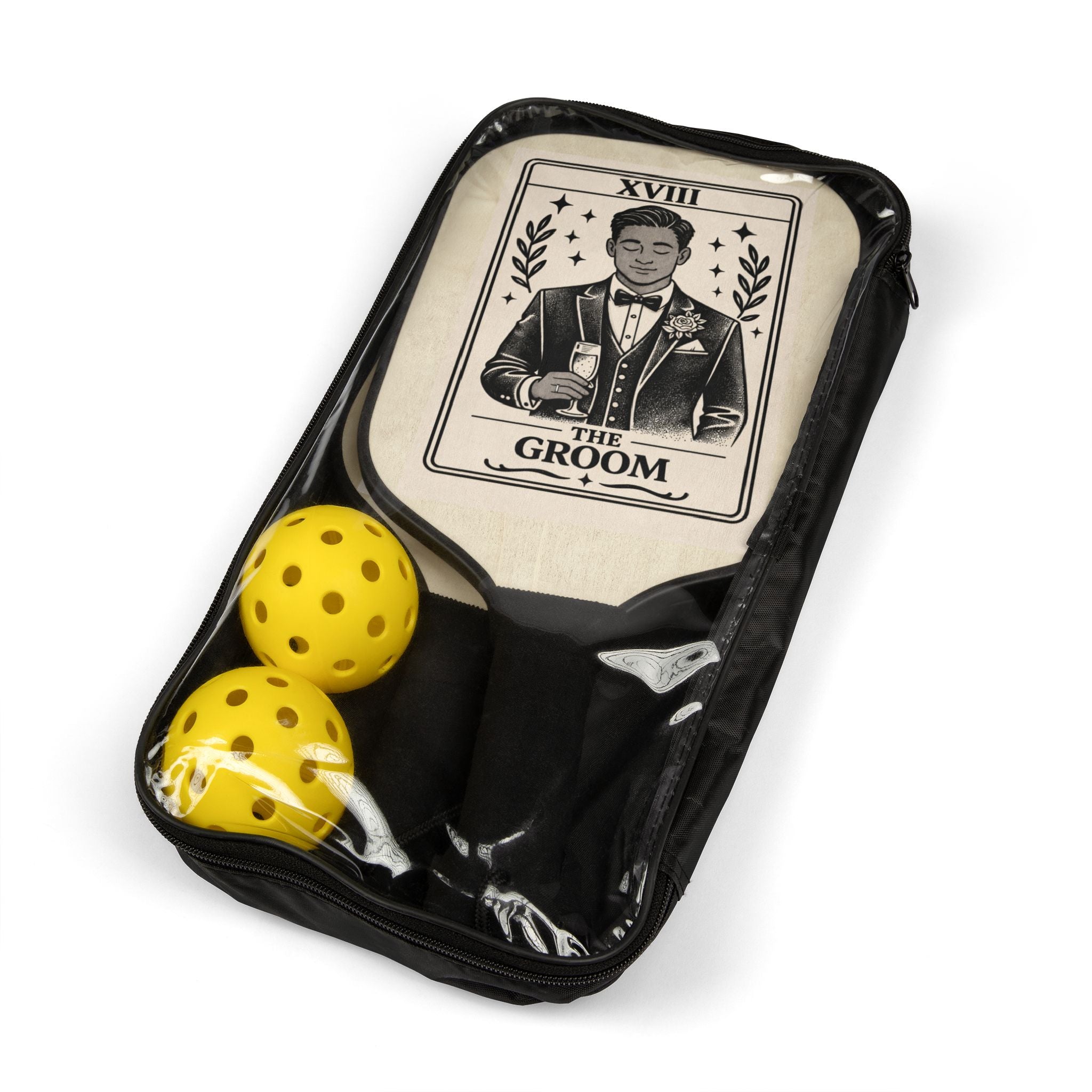Groom Tarot Card Pickleball Paddle