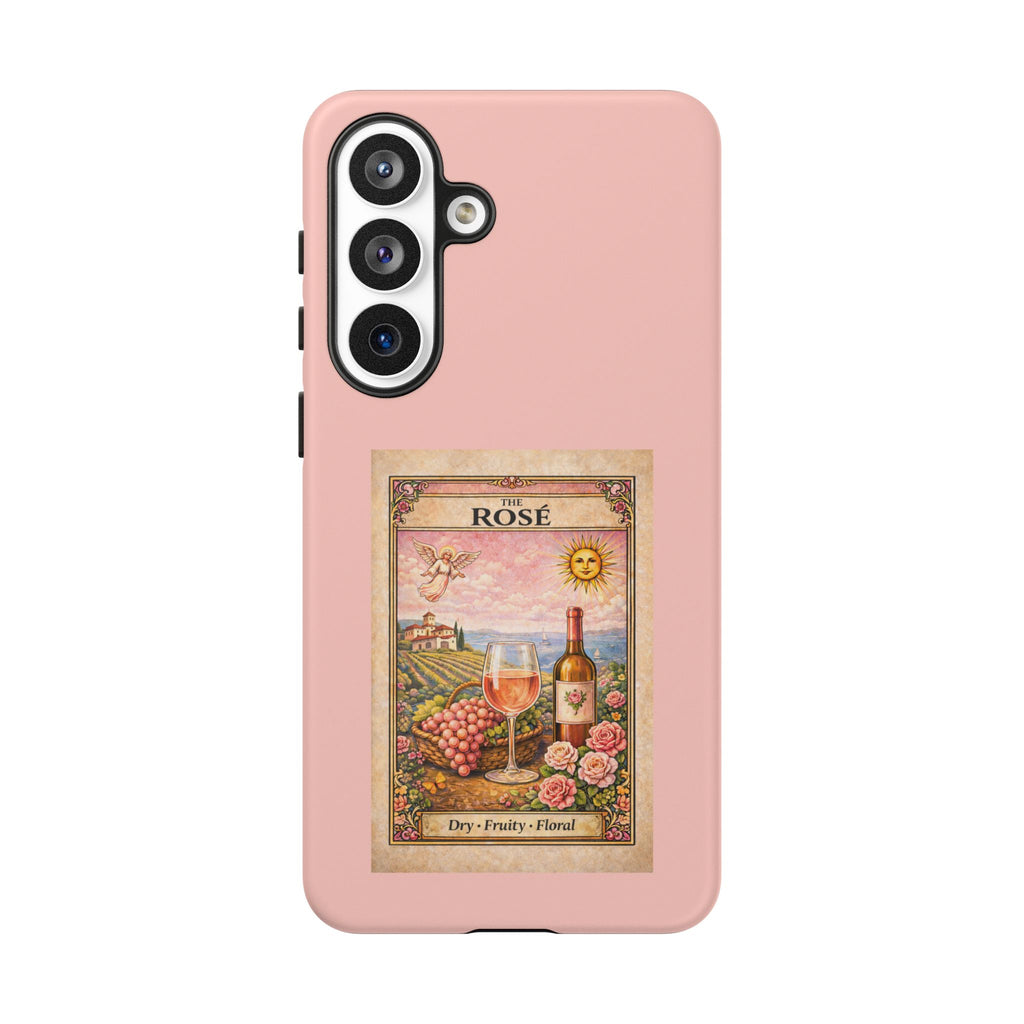 Rose Wine Phone Case - Rose Aesthetic Phone Case - Wine Lover Gift - Cute Wine Phone Case - Floral Phone Case - Gift for Her