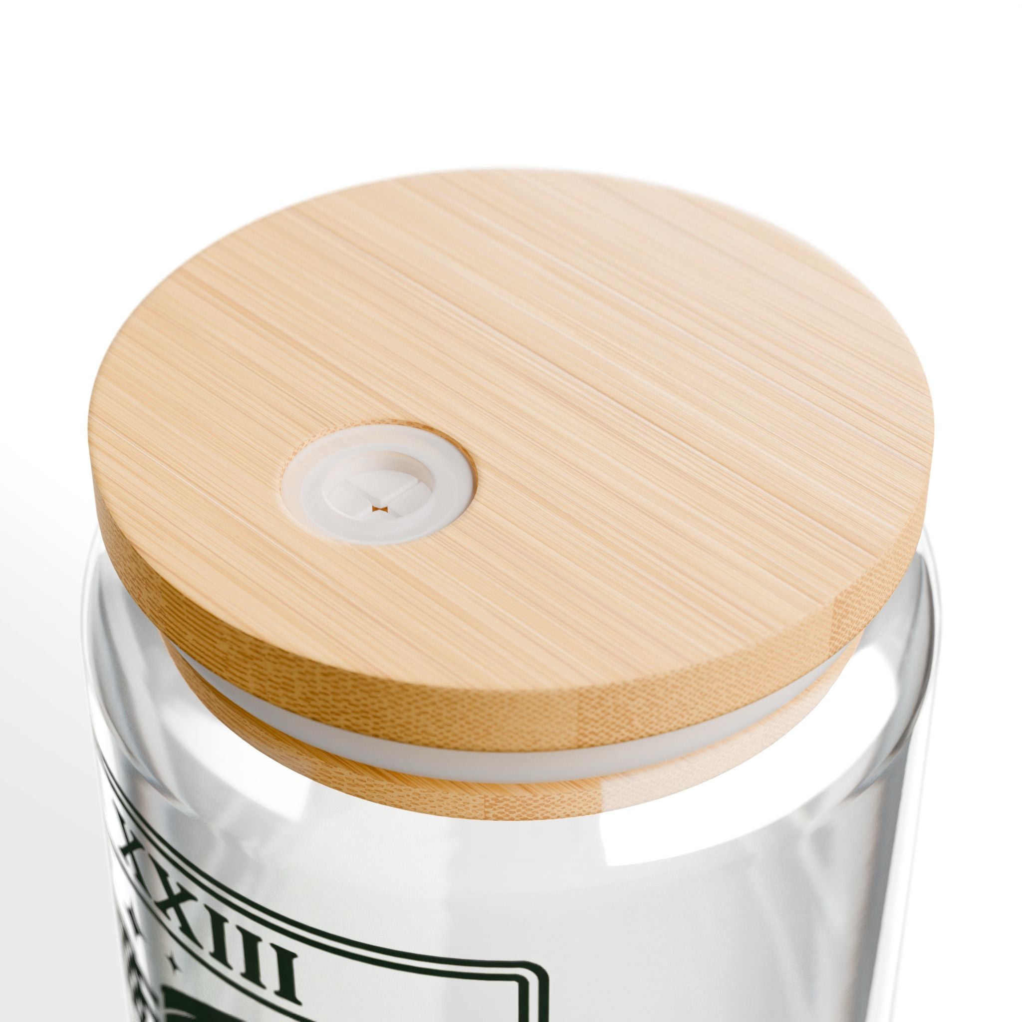 The Veteran sipper glass | 16oz glass jar tumbler with straw