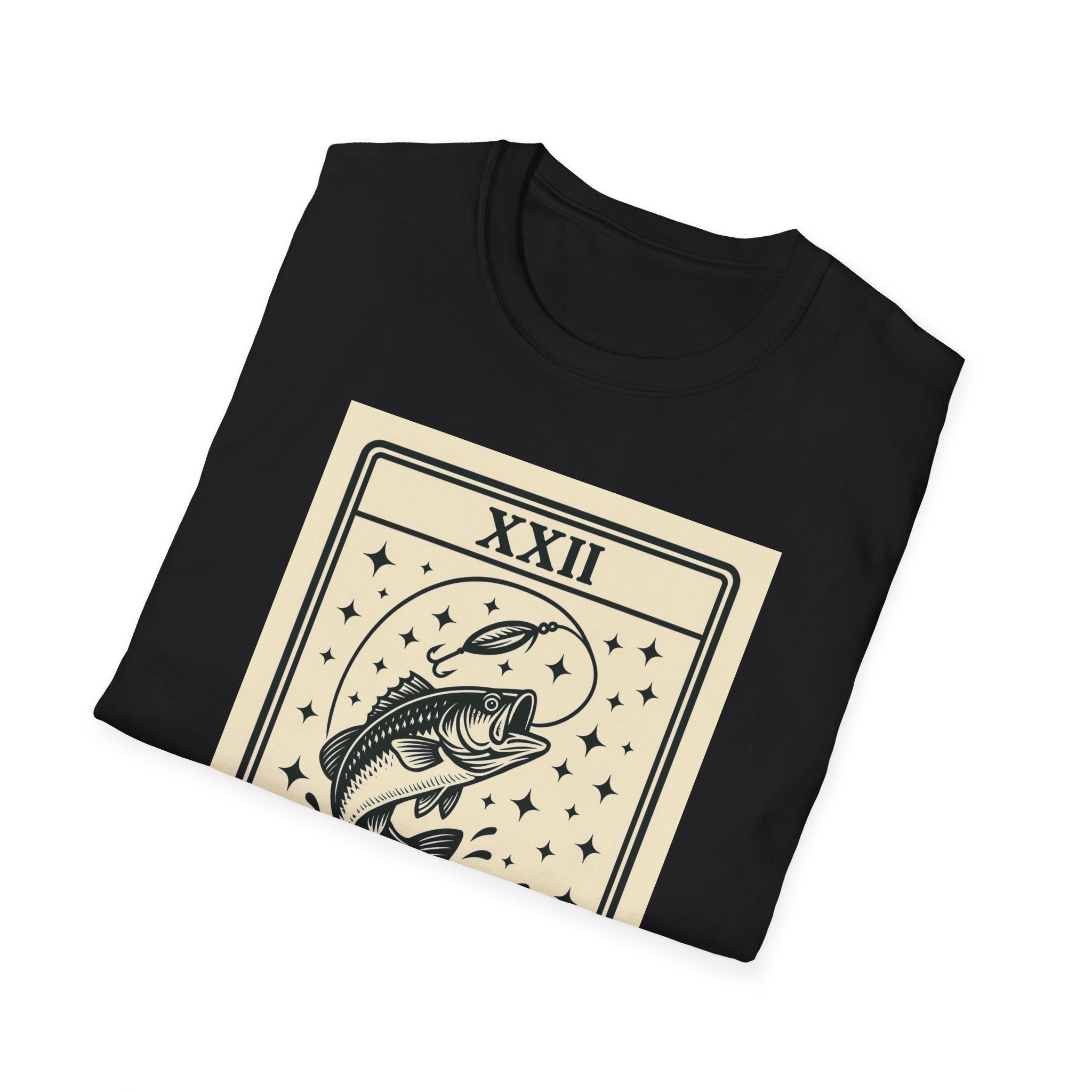 The Fisherman Tarot Card T-Shirt | Fish Illustration, Nautical Fishing Tee