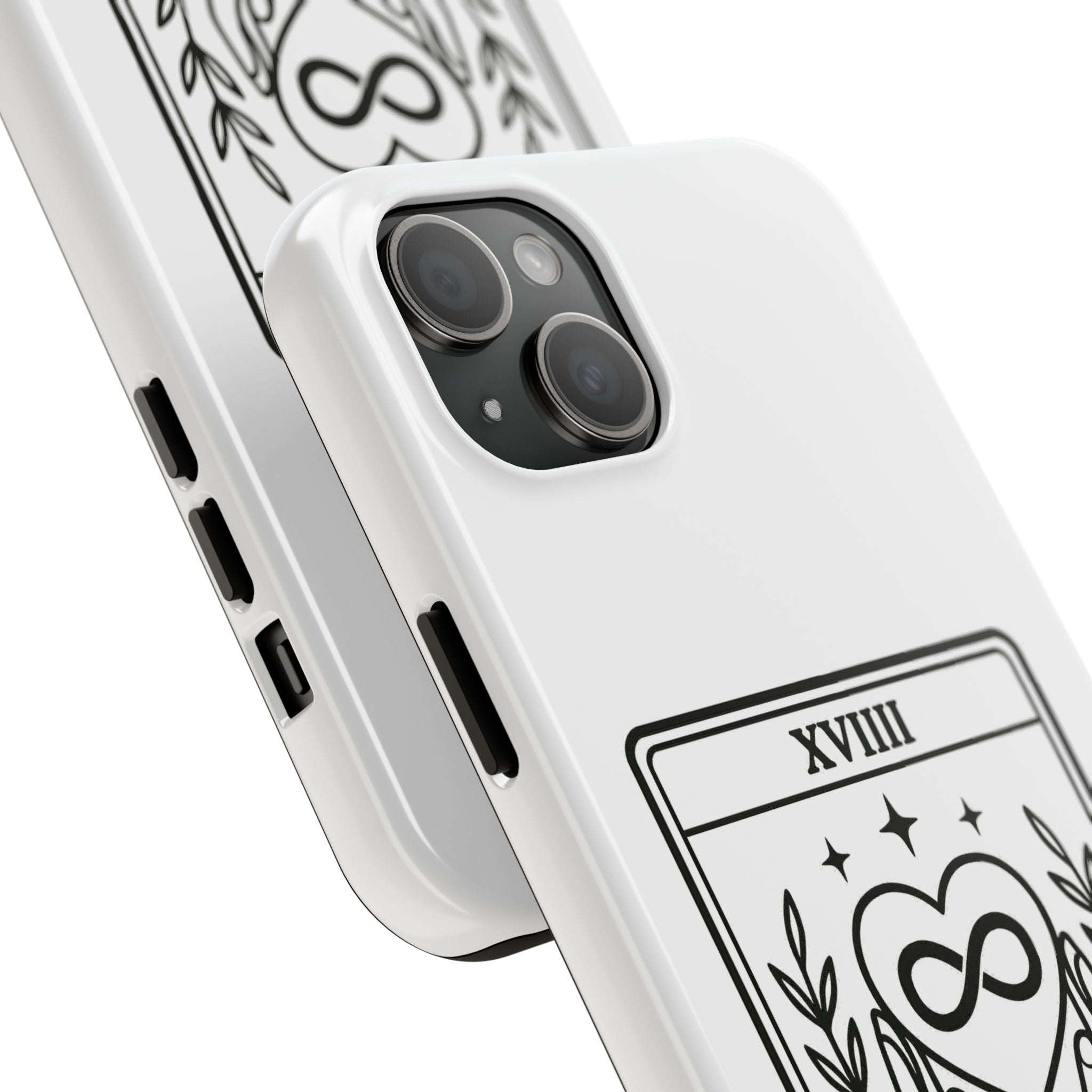 The Advocate tarot card Phone Case | infinity heart hands design