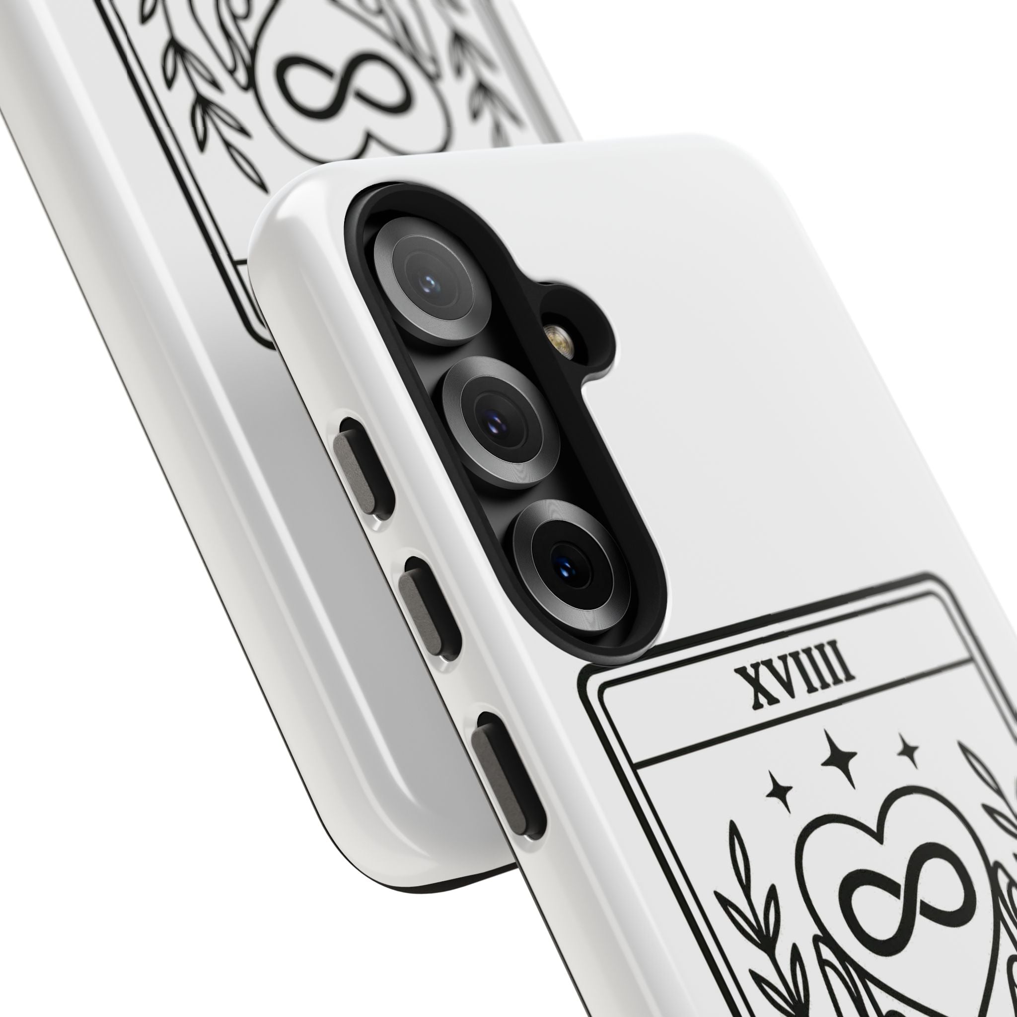 The Advocate tarot card Phone Case | infinity heart hands design