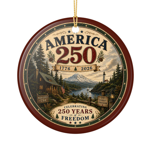 America 250 Ornament | 1776-2026 Celebrating 250 Years of Freedom