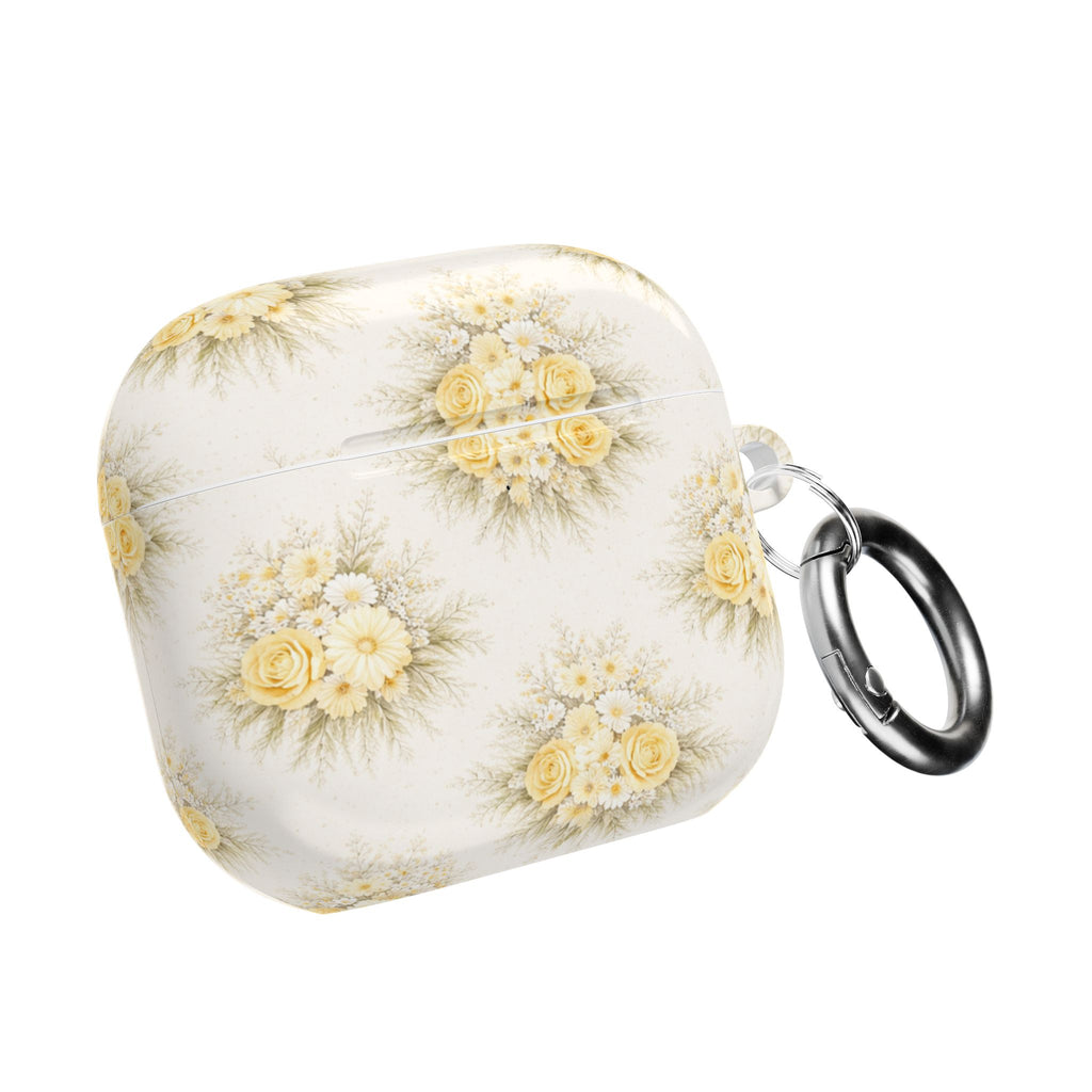 Yellow Rose Bouquet AirPod Case | Vintage Floral Pattern