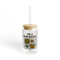 I'm a Sewciopath Sipper Glass | 16oz Quilting Tea Straw Tumbler