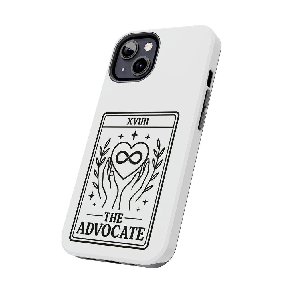 The Advocate tarot card Phone Case | infinity heart hands design