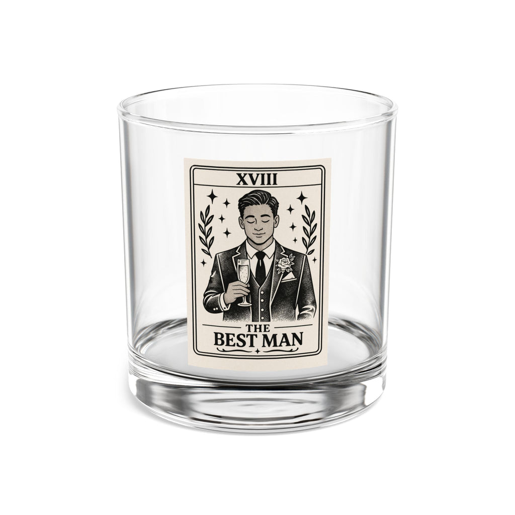 Tarot 'The Best Man' Rocks Glass | 10oz Whiskey Tumbler